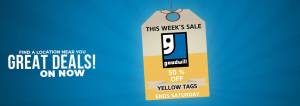 goodwill yellow tag sale