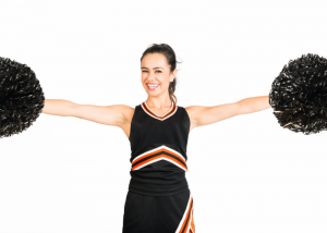 cheerleader costume from a thrift store